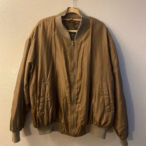 Vintage Mens Brown All New Direction Ride The Legend Ds Bomber Jacket Size L